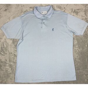 Vintage Pickering Shirt Mens XL‎ Ice Blue Golf Collared Cotton USA